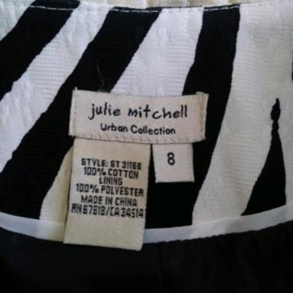 NWT - Julie Mitchell Urban Collection Zebra Print Jacket - Size 8 - Picture 5 of 9